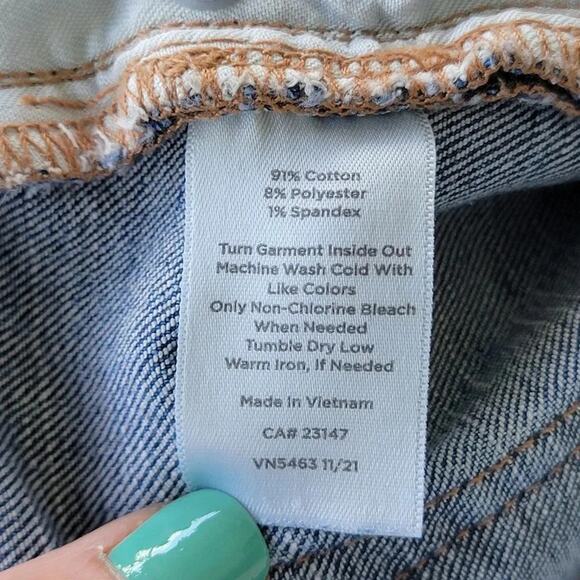 Talbots Everyday Relaxed Ankle Jeans Blue Denim Women Size 10 High Waist - Picture 12 of 13